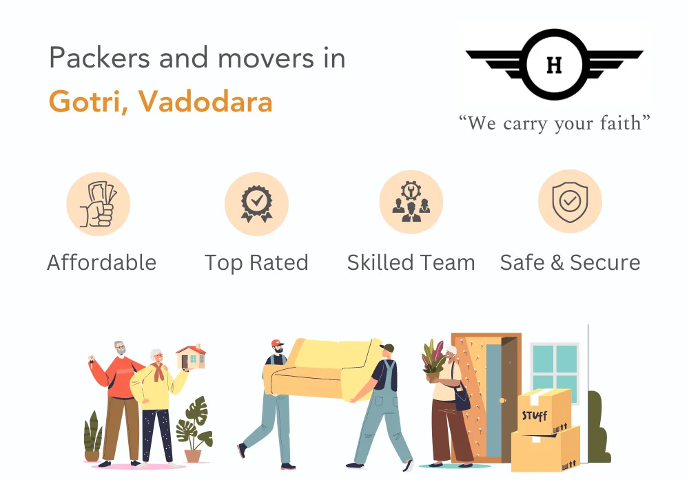 HKS Cargo Packers and Movers providing efficient relocation services in Gotri, Vadodara.